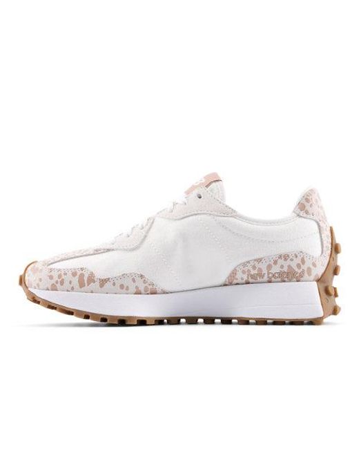 New Balance White 327