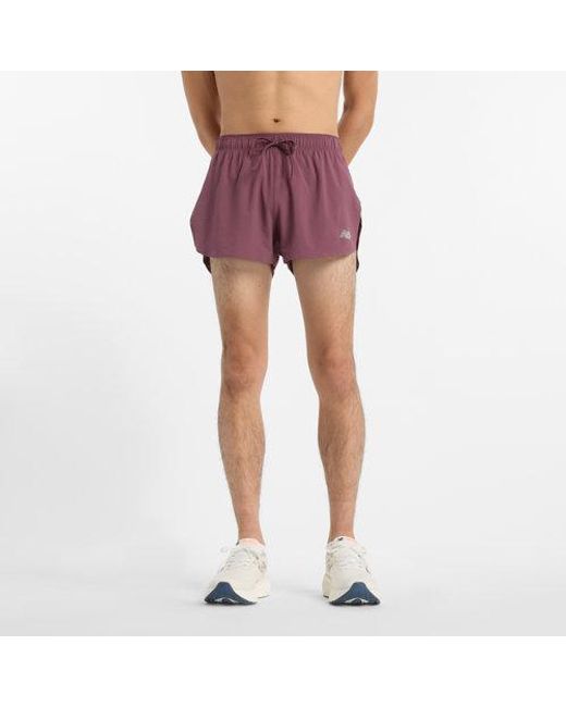 New Balance Herren Rc Split Short 3" in Purple für Herren
