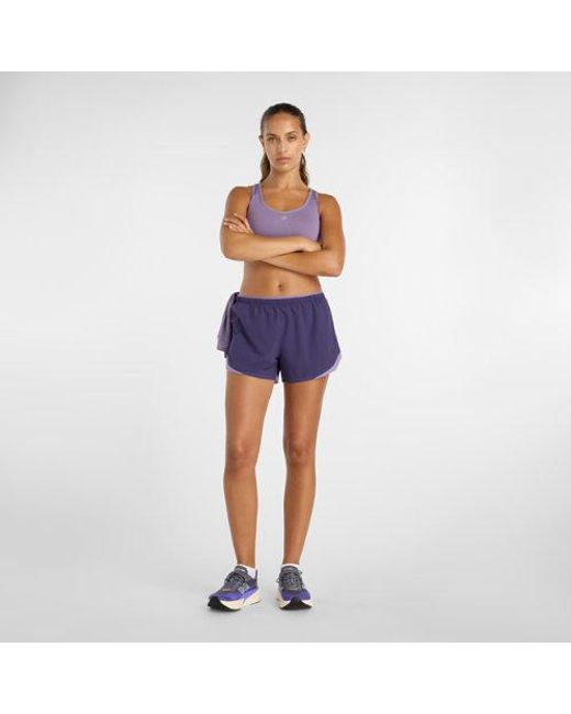 New Balance Blue Rc Essential Short 3"