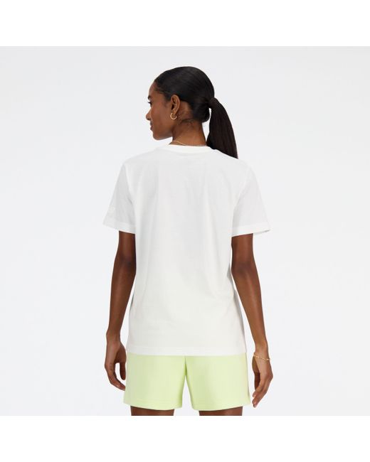 New Balance White Hyper Density Jersey T-shirt In Cotton Jersey
