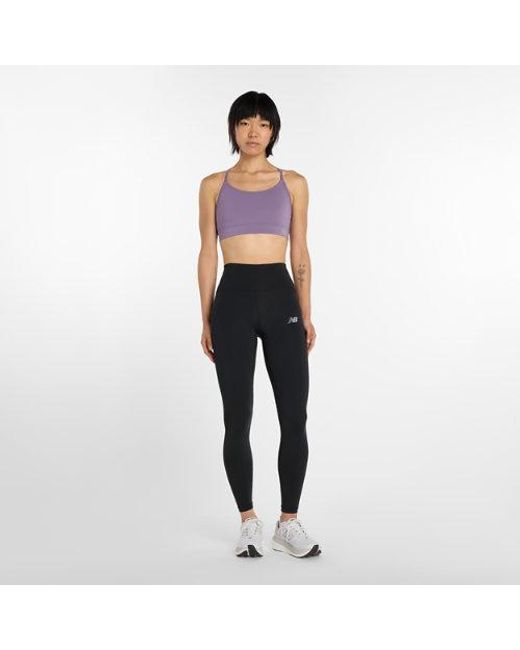 New Balance Purple Nb Essential Yoga Bra