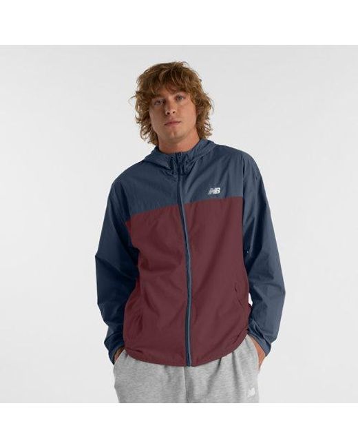 New Balance Blue Athletics Woven Jacket for men
