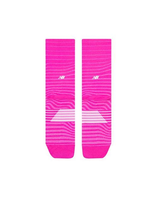 New Balance Pink Pro Run Crew Socks 1 Pair