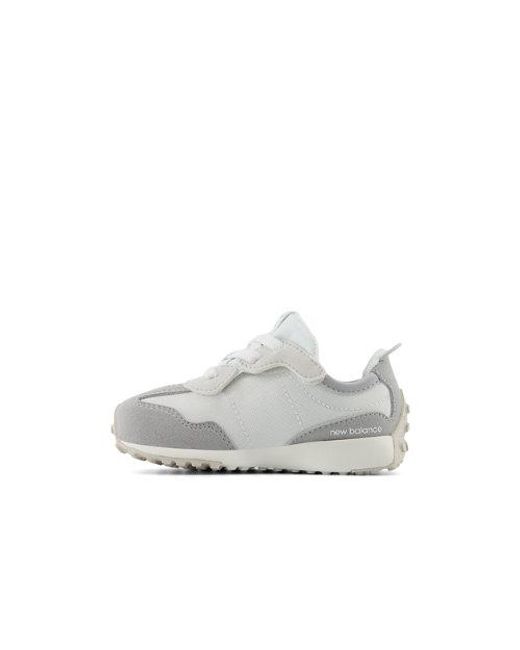 New Balance White Kinder 327 New-B Hook & Loop