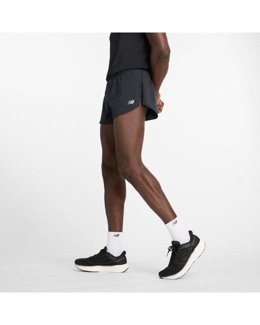 New Balance Rc Split Short 3" in het Black voor heren