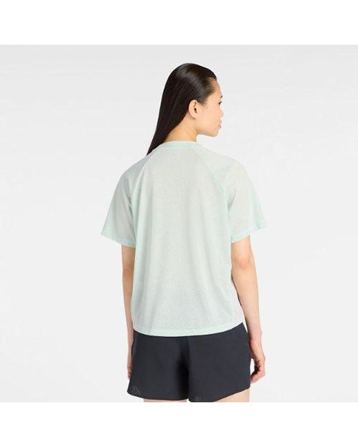 New Balance White London Edition Visually Technical Rc Essential Run T-Shirt