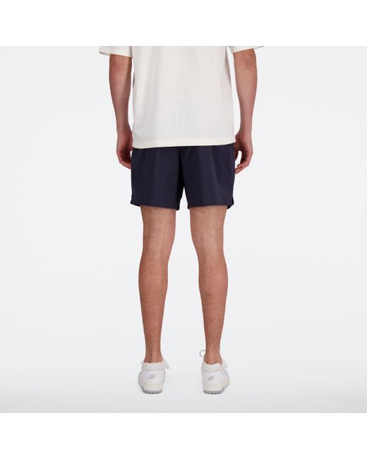 New Balance Blue Archive Stretch Woven Short In Black Polywoven for men