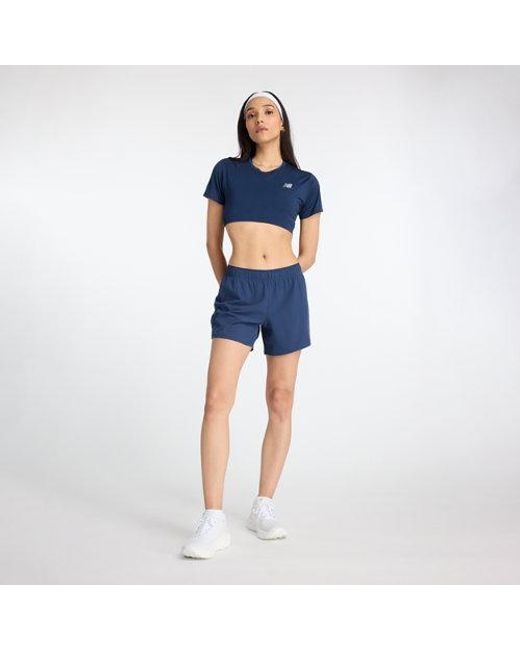 New Balance Blue Rc Short 5"