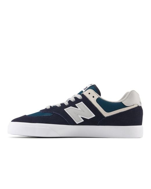 New Balance Blue Numeric 574 Vulc Trainers Navy/grey Uk7 for men