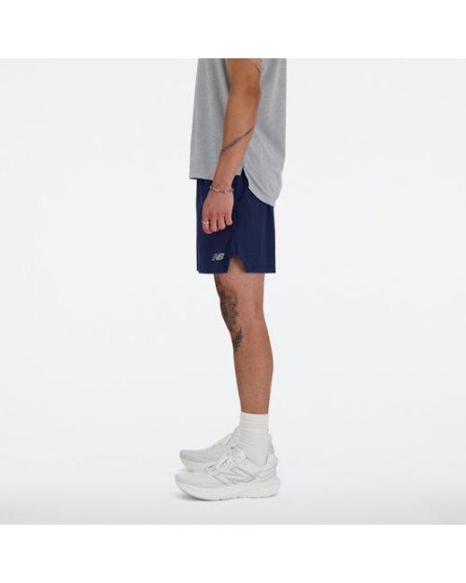 New Balance Blue Rc Short 7" for men