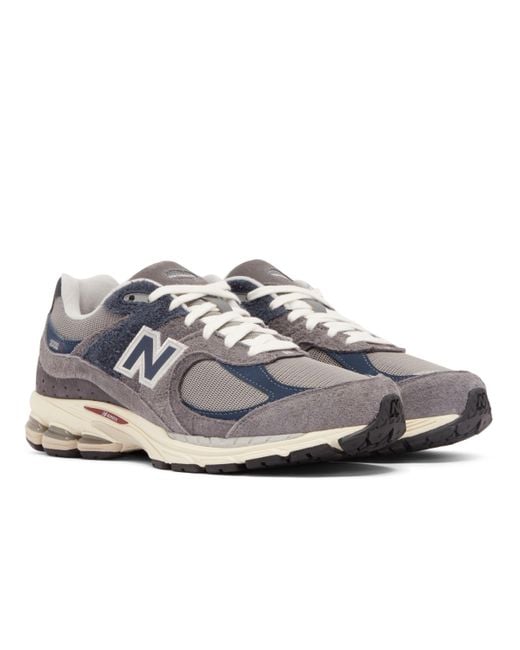 New Balance Gray 2002r In Blue/grey Suede/mesh for men