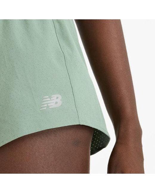 New Balance Green Rc Short 3"