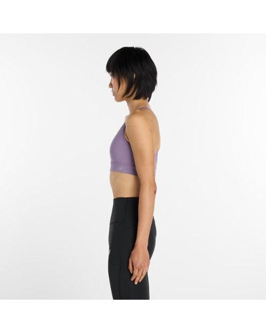New Balance Purple Nb Essential Yoga Bra