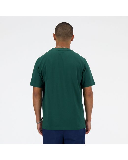 New Balance Athletics sport style t-shirt in grün in Green für Herren