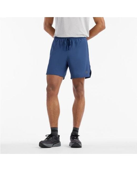 New Balance Blue Rc Essential Short 7" for men