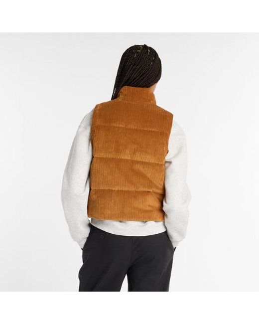 New Balance Brown Wide Wale Corduroy Vest