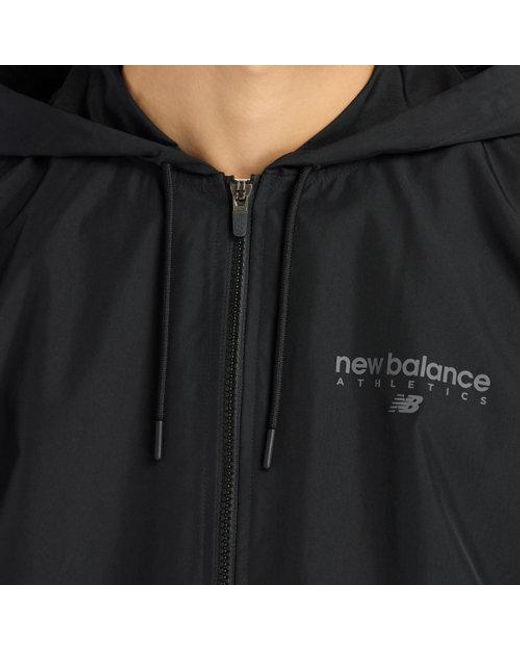 New Balance Black Trackside Woven Jacket for men