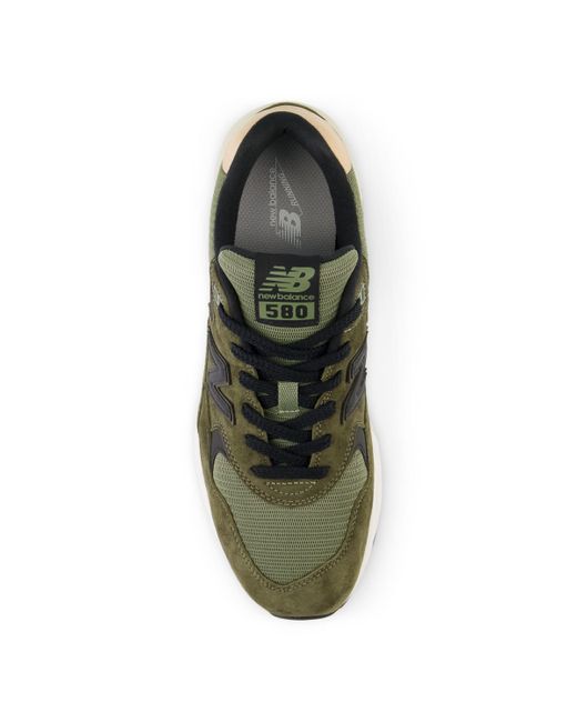 New Balance 580 In Green/brown Leather for men