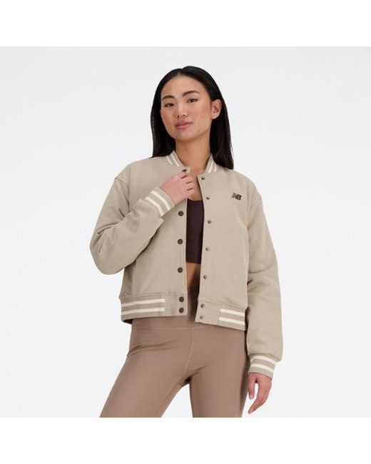 Femme Sydney'S Signature Collection X Nb Interlock Jacket En, Cotton, Taille New Balance en coloris Brown