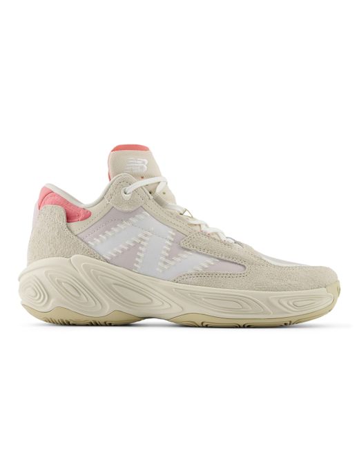 New Balance White Fresh Foam Bb V2 In Beige/pink Synthetic