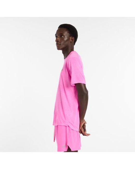 New Balance Pink Rc Essential T-Shirt for men