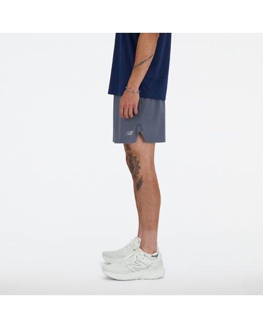 New Balance Blue Rc Short 7" for men