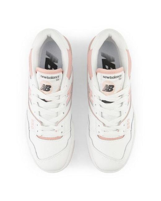 Femme 550 En, Cuir, Taille New Balance en coloris White