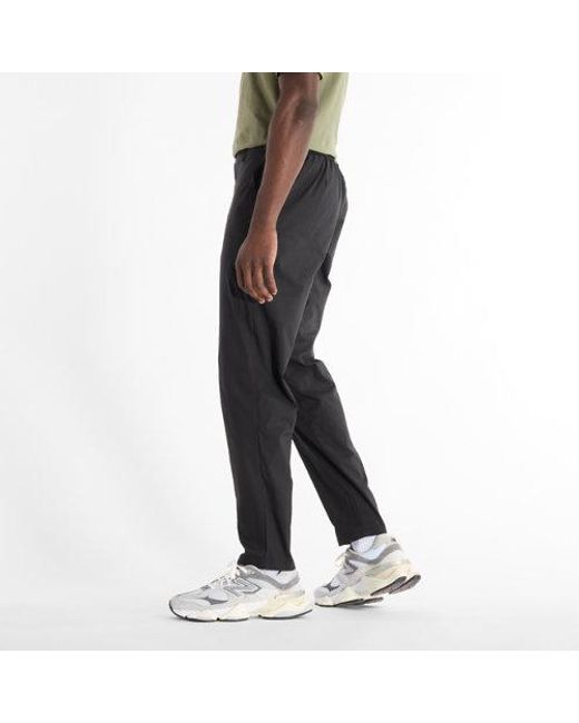 New Balance Black Athletic Standard Tapered Pants for men