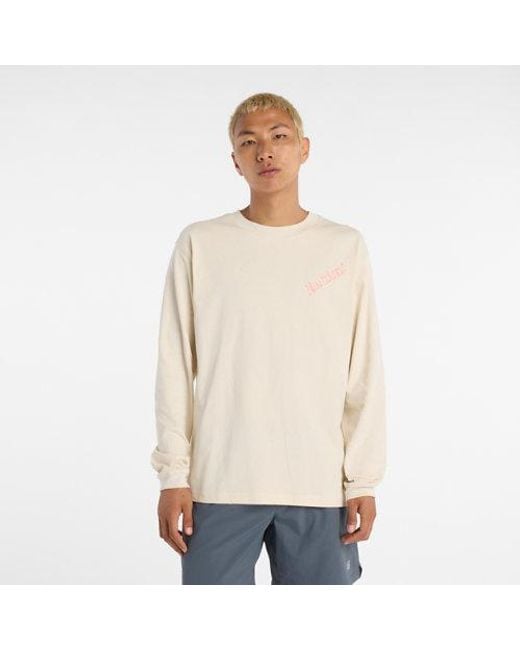 New Balance Natural Athletics Runners Map Long Sleeve Shirt for men