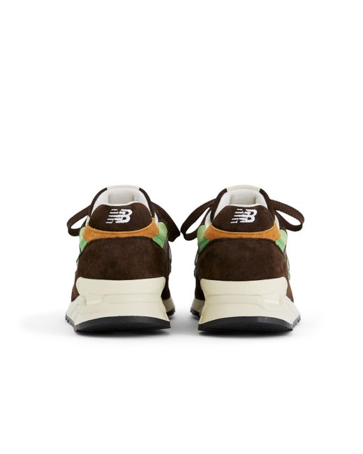 New Balance Made In Usa 998 In Brown/green Leather