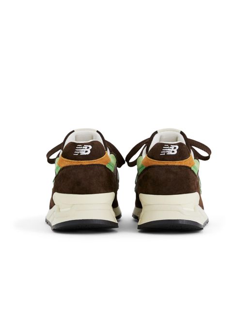 Made in usa 998 in marrone/verde di New Balance in Brown