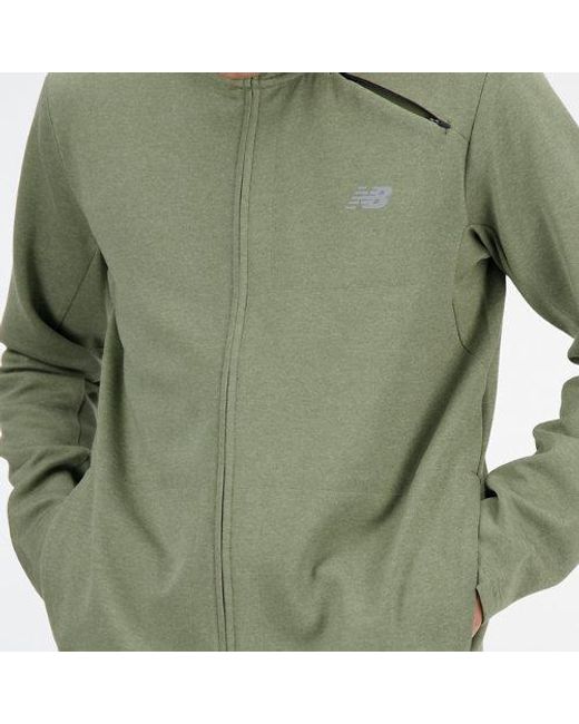 New Balance Green Tech Knit Full Zip for men