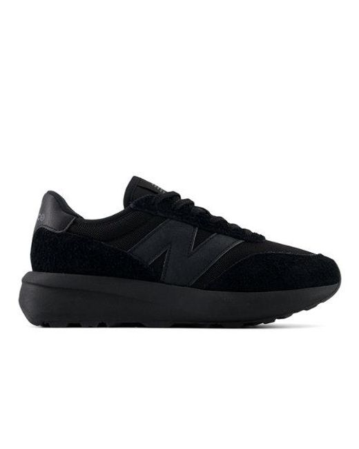370, Pelle Scamosciata/Rete, Taglia di New Balance in Black