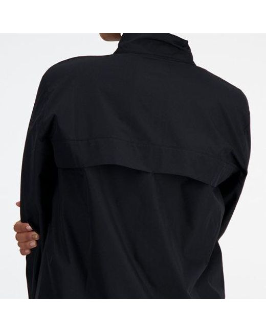 New Balance Blue Sport Essentials Jacket In Black Polywoven