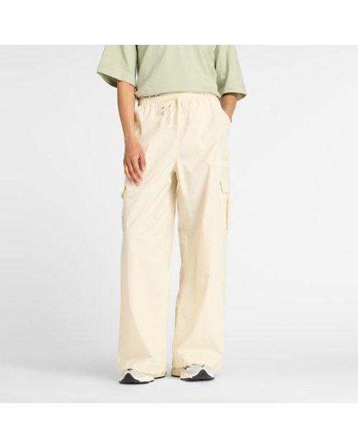Femme Woven Cargo Pant En, Polytissé, Taille New Balance en coloris Natural