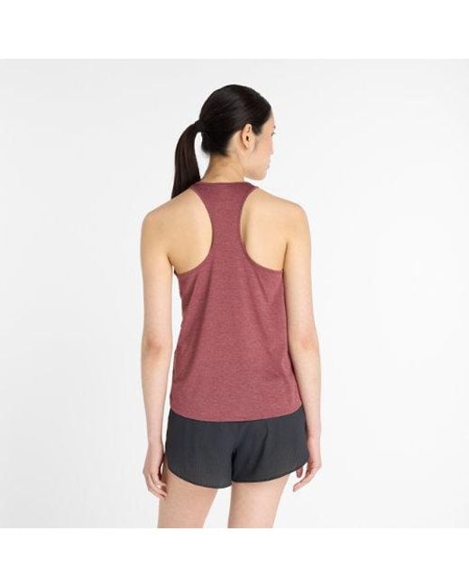 Donna Athletics Tank di New Balance in Red