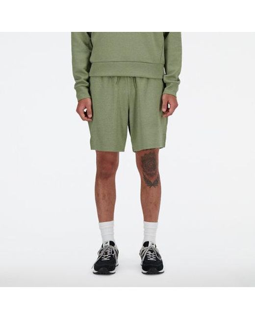 Homme Tech Knit Short 7&Quot; En, Poly Knit, Taille New Balance pour homme en coloris Green