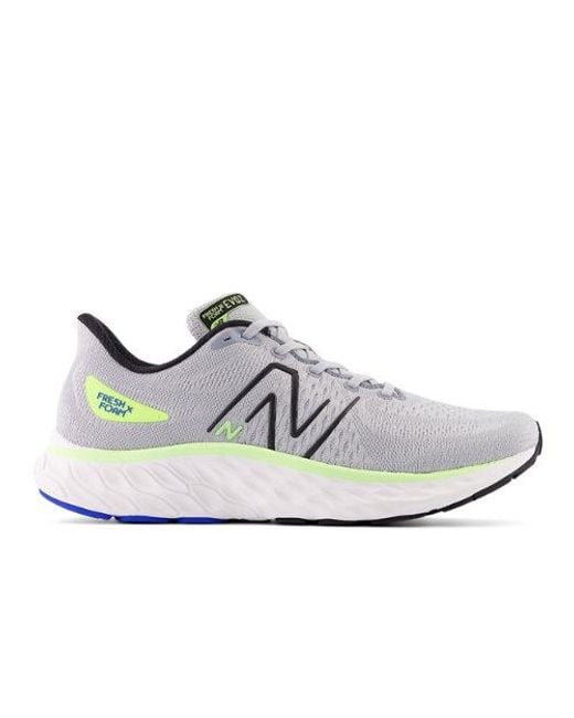 New Balance White Fresh Foam X Evoz V3 (Aluminum/) Shoes for men