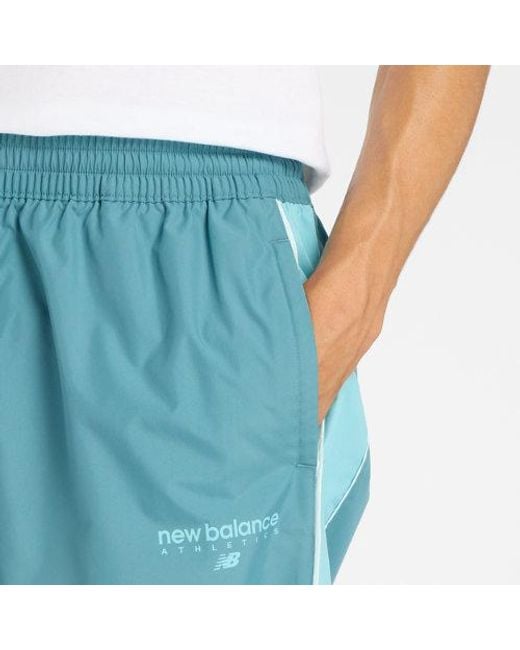 New Balance Blue Trackside Woven Pant for men