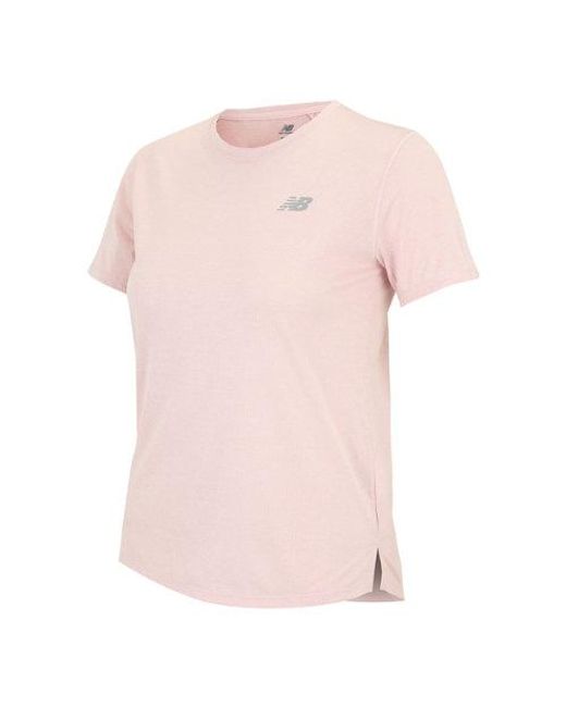 New Balance Pink Athletics T-Shirt