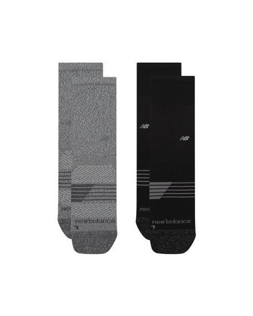 New Balance Black Pro Training Cushion Crew Socks 2 Pack