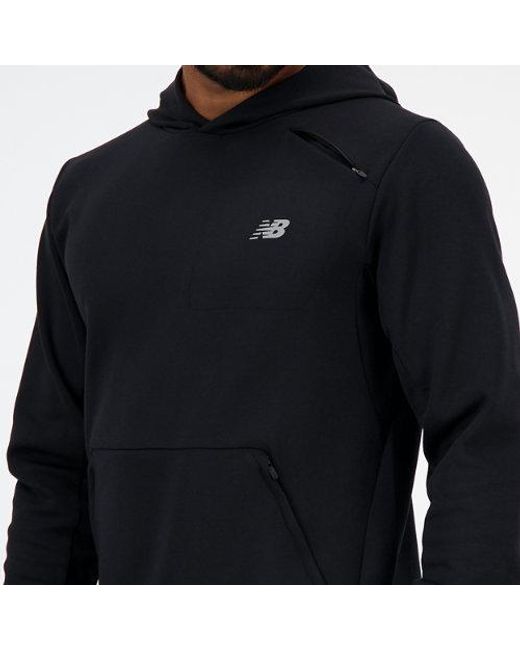 New Balance Blue Tech Knit Hoodie for men