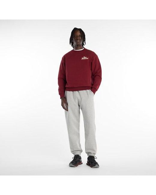 New Balance Red Lunar New Year Crew Sweatshirt for men