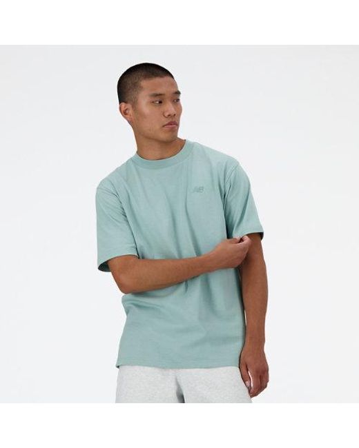 Homme Athletics Cotton T-Shirt En, Taille New Balance pour homme en coloris Blue