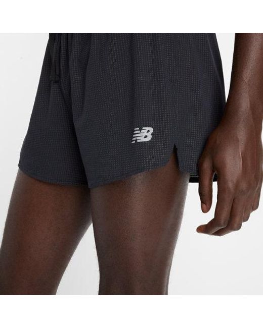 New Balance Black Rc Ultra Light Split Short 3" for men