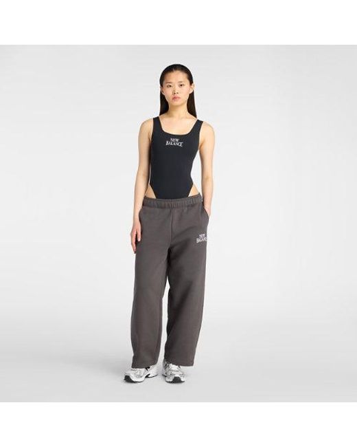 New Balance Black Trackside Bodysuit
