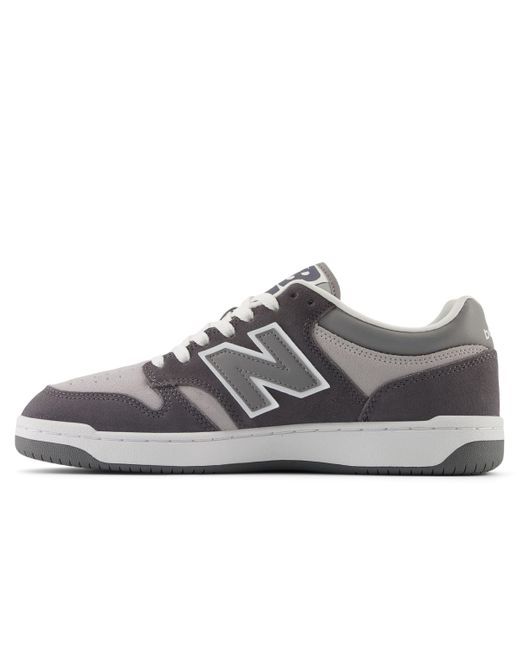 New Balance Gray 480 In Grey Leather for men