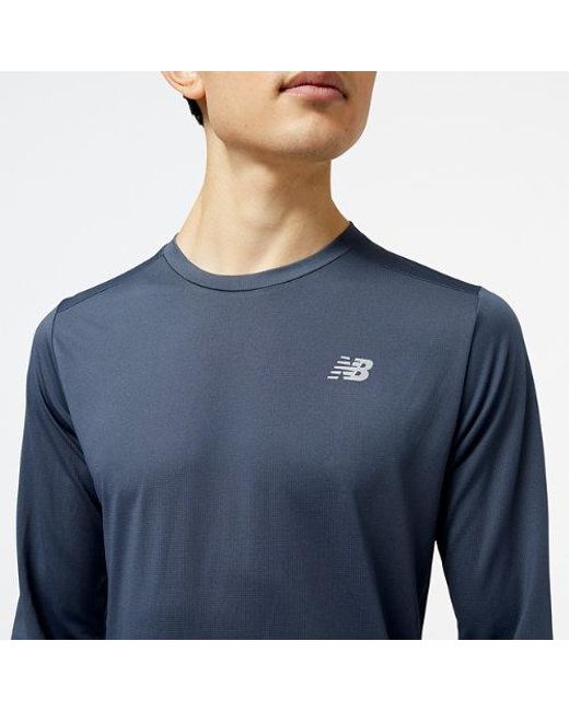 New Balance Blue Core Run Long Sleeve for men