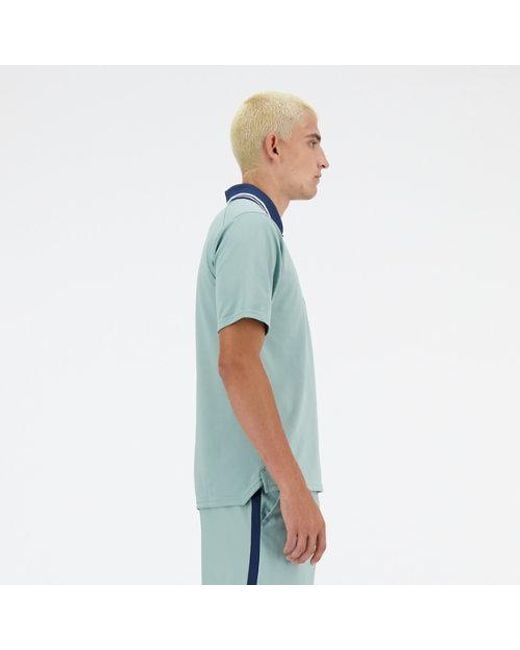Homme Tournament Polo En, Poly Knit, Taille New Balance pour homme en coloris Blue