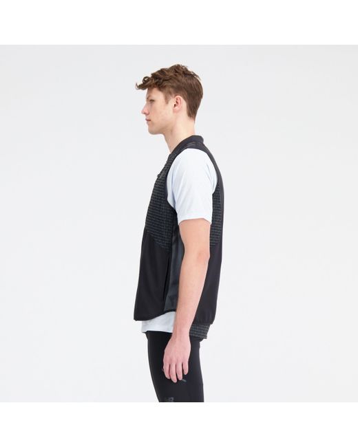 New Balance Impact run luminous packable vest in schwarz in Blue für Herren